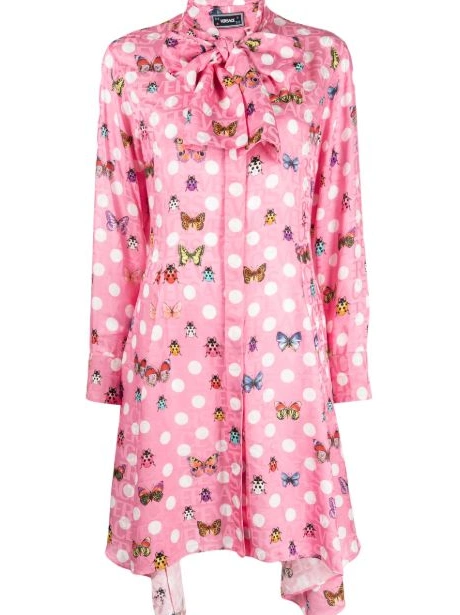 Affordable Butterflies dress Ladybugs Women short Versace & 0623
